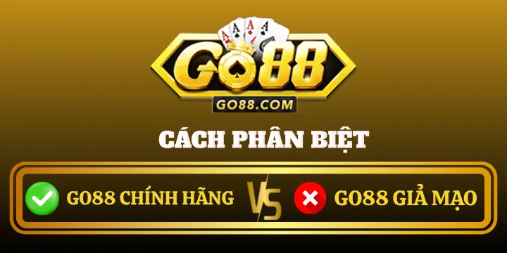 Phân biệt Go88 chính hãng và giả mạo: Tránh lừa đảo mất tiền oan